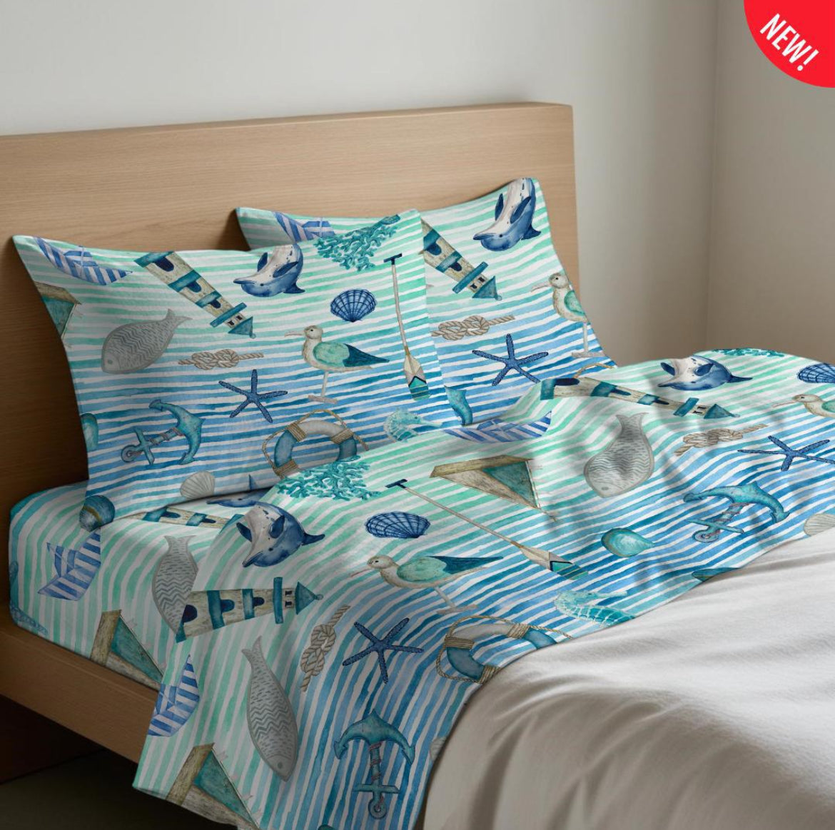 Lenzuola cotone linea Mare