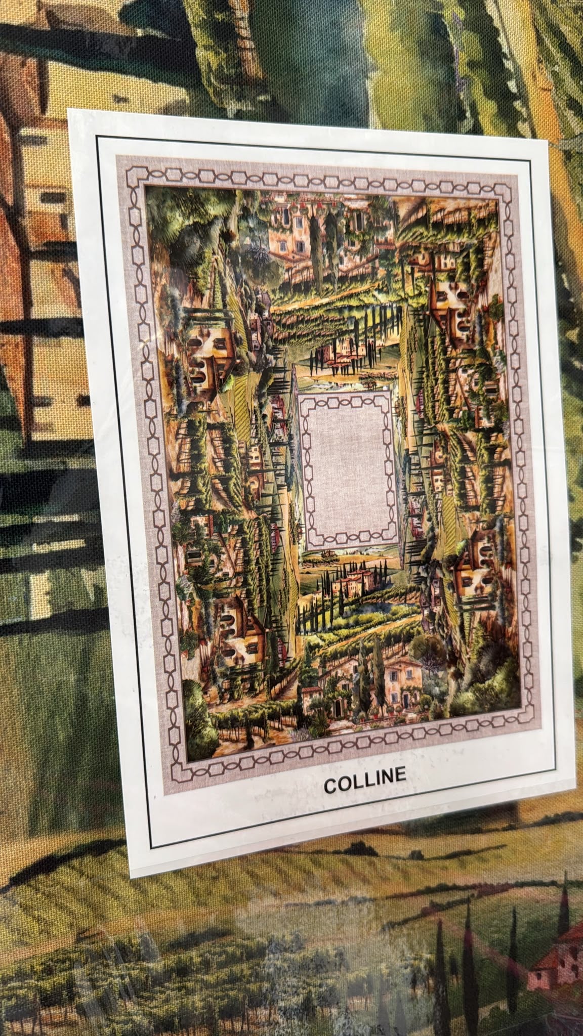 🌿 Tovaglia 100% Cotone – Paesaggio Toscano