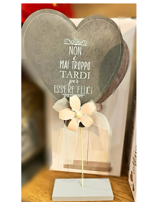 CUORE SHABBY CON DEDICA H 34 cm