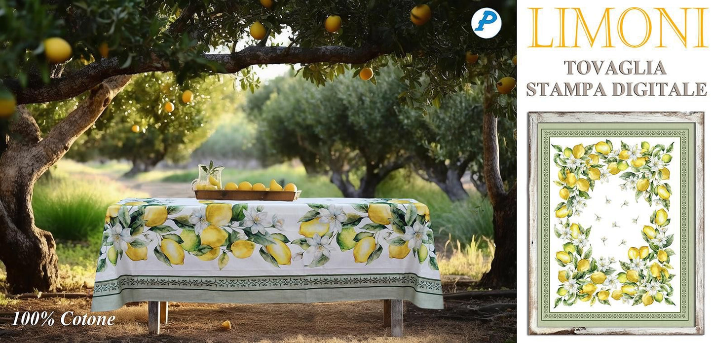 Tovaglia Limoni in stampa digitale
