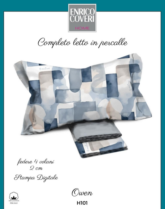 Completo letto percalle Owen