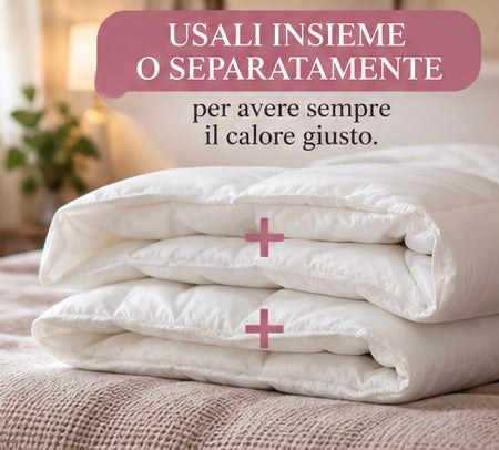 Piumino 4 Stagioni 1 PIAZZA – Interno Piumino 100 + 200 g/m²