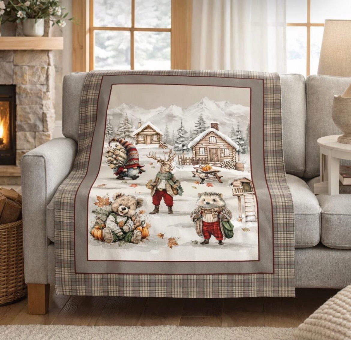 ❄️ Plaid “Winter Village” 🦌