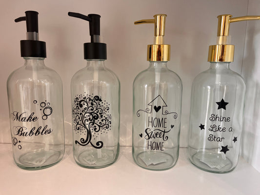 Dispenser in vetro porta sapone