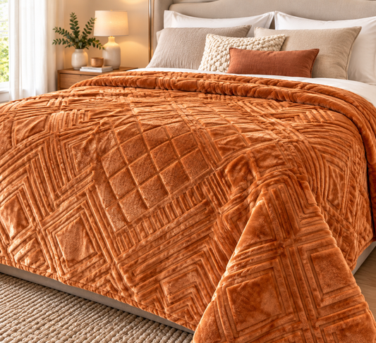 Coperta – Arancio Bruciato – 200x220 cm