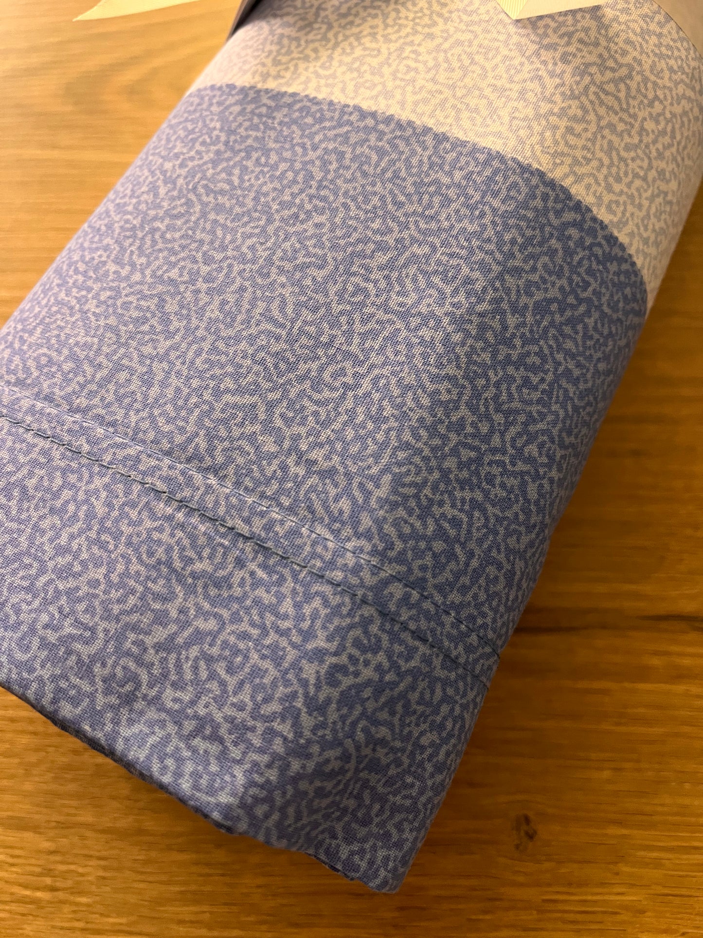 COMPLETO LETTO MATRIMONIALE 100% COTONE AZZURRO