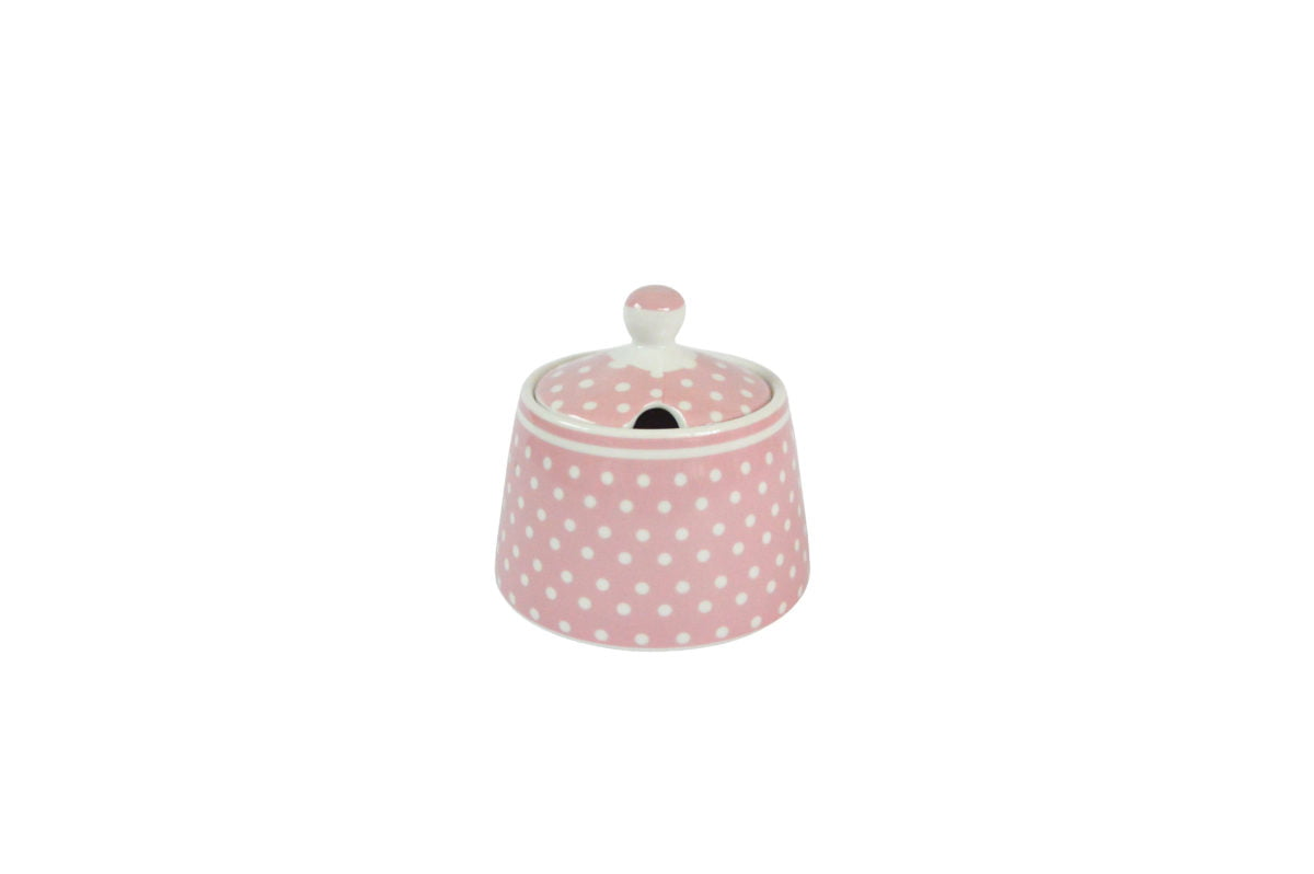 ZUCCHERIERA POIS ROSA ISABELLE ROSE