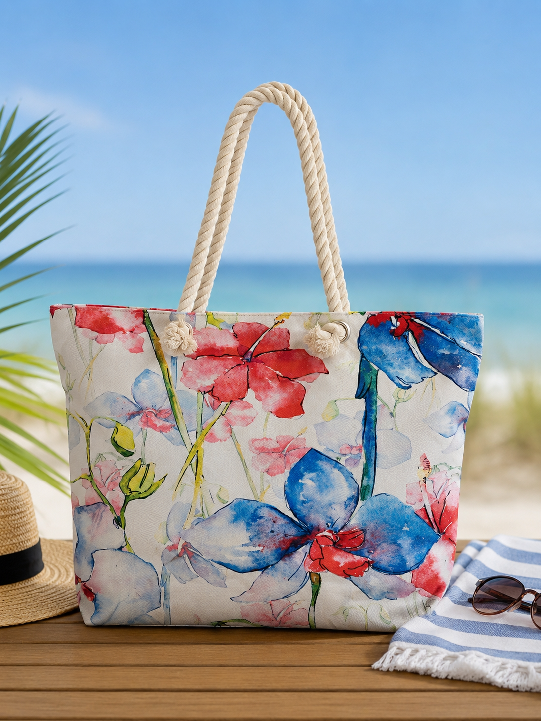 Borsa Mare Fantasia Floreale