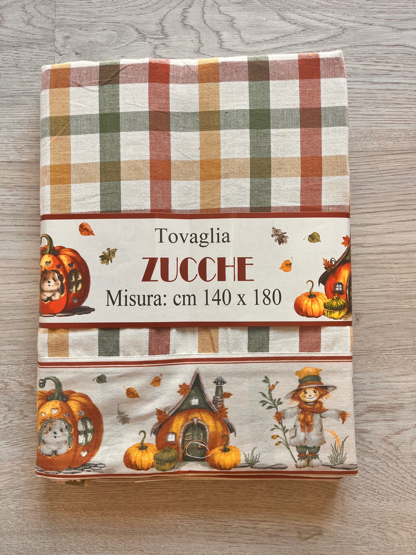 🍂 Tovaglia autunnale “Zucche” – 140×180 cm