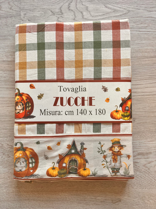 🍂 Tovaglia autunnale “Zucche” – 140×180 cm